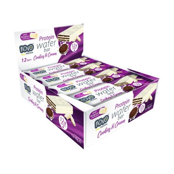 Picture of Novo Protein Wafer Cookies and Cream 12 x40g