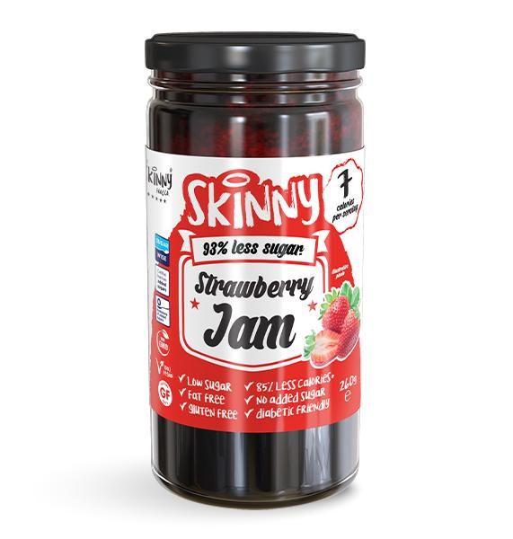 Skinny Food Jam Strawberry 12 x260g