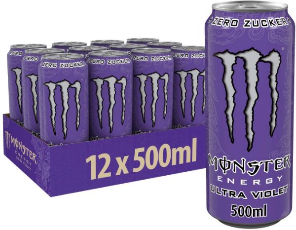 Picture of MONSTER ULTRA VIOLET ENERGY DRINK 12 500ML