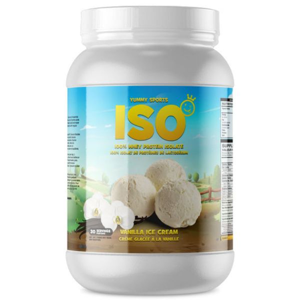 Picture of Yummy Sports ISO Tub Vanilla Ice Cream 907g