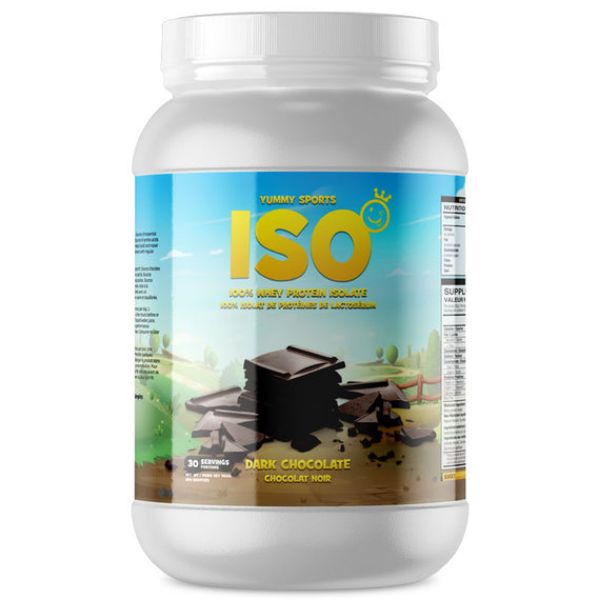 Picture of Yummy Sports ISO Tub Dark Chocolate 907g