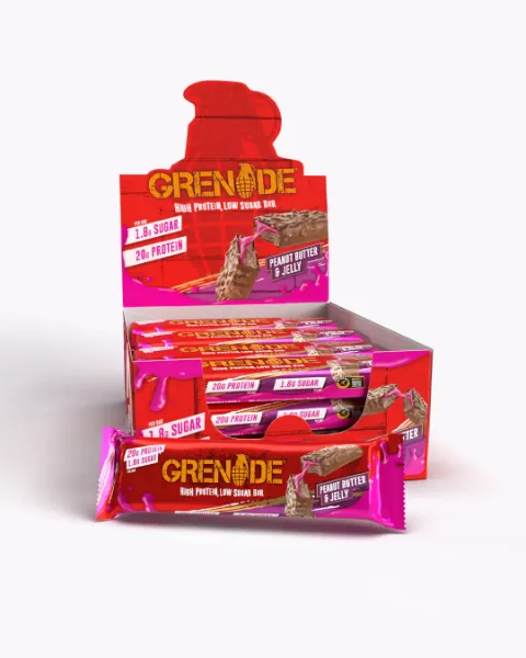 Picture of Grenade Bars Peanut Butter and Jelly 12 x60g