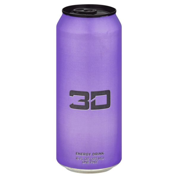 Picture of 3D Energy Drink Grape  12 x330ml (purple)