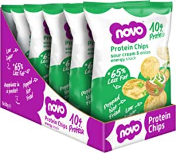 Picture of Novo Protein Chips Sour Cream and Onion 6 x30g