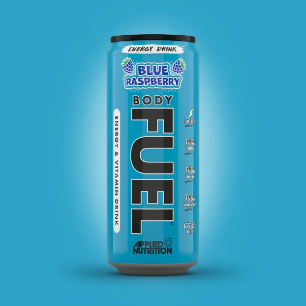 Picture of Bodyfuel Cans Blue Raspberry 12 x330ml