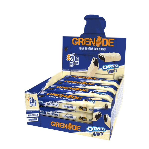 Picture of Grenade Bar Oreo White 12 x 60g