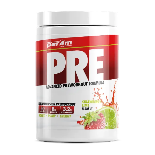 Picture of PER4M PRE WORKOUT STIM STRAWBERRY LIME 570G
